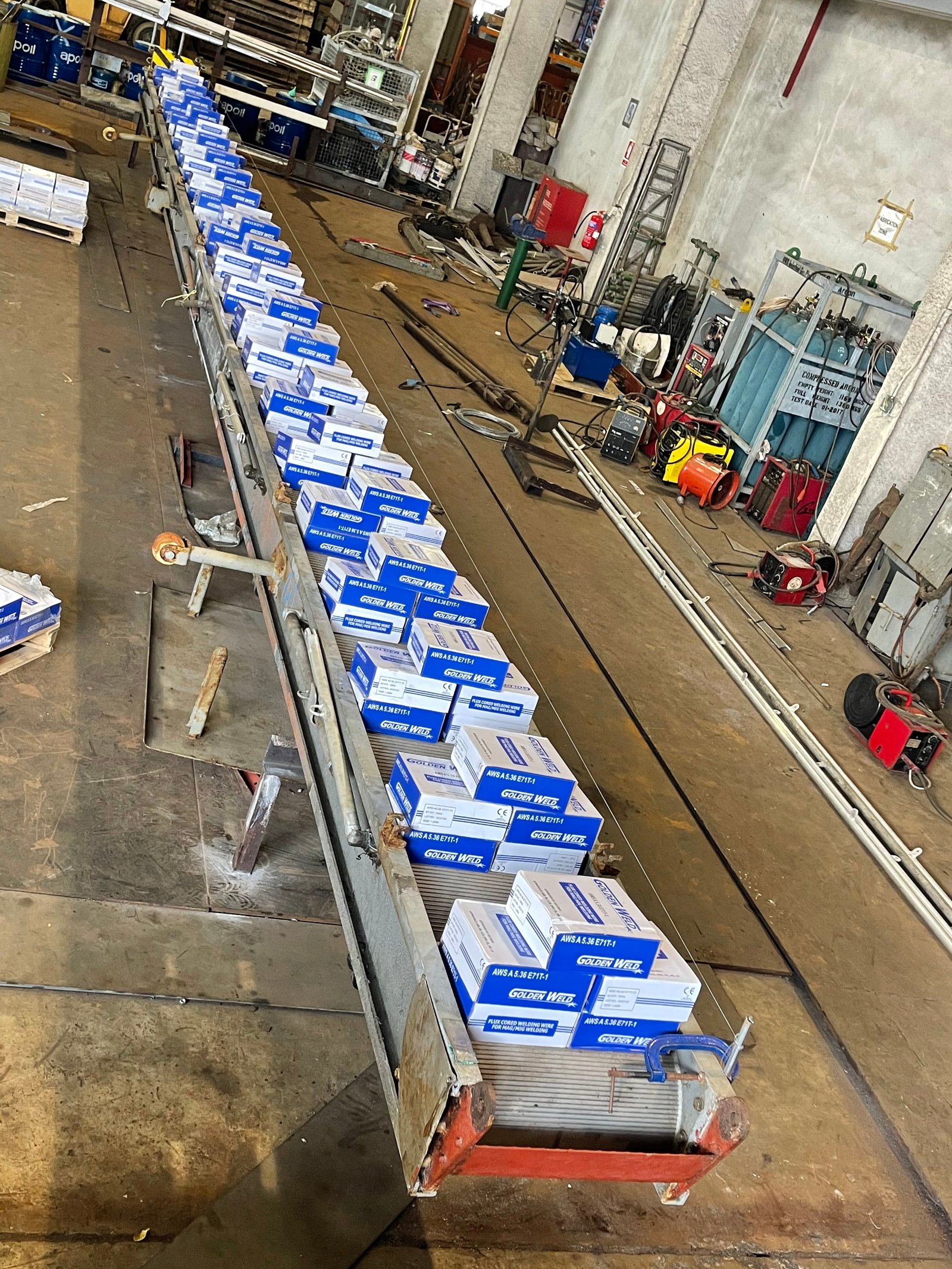 Load testing of gangway ladder